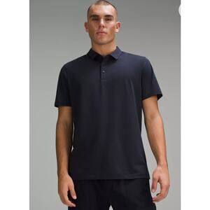 Lululemon Men’s Evolution Short Sleeve Polo Shirt Nautical Navy Size Large